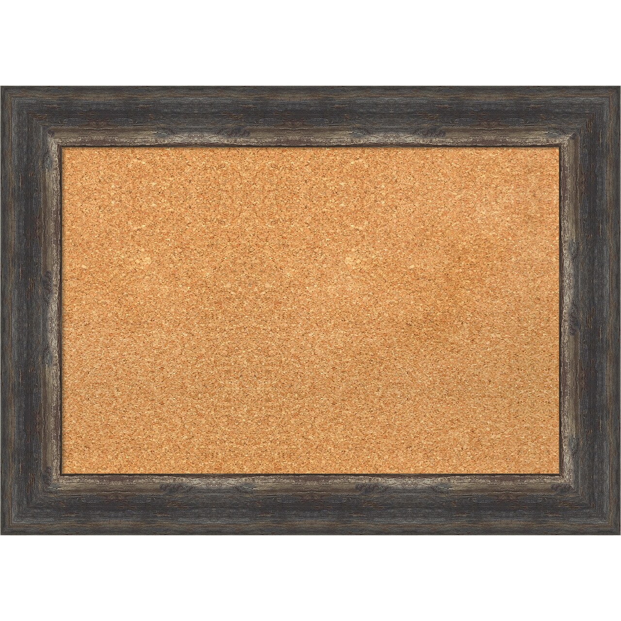 Cork Board, Bark Rustic Frame - Bulletin Board, Organization Board, Pin Board